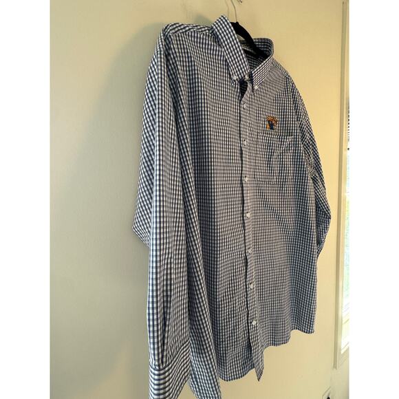 Cutter & Buck Mens Kentucky Wildcat Gingham Button Down Shirt Size 2XB/2XT - Picture 3 of 8